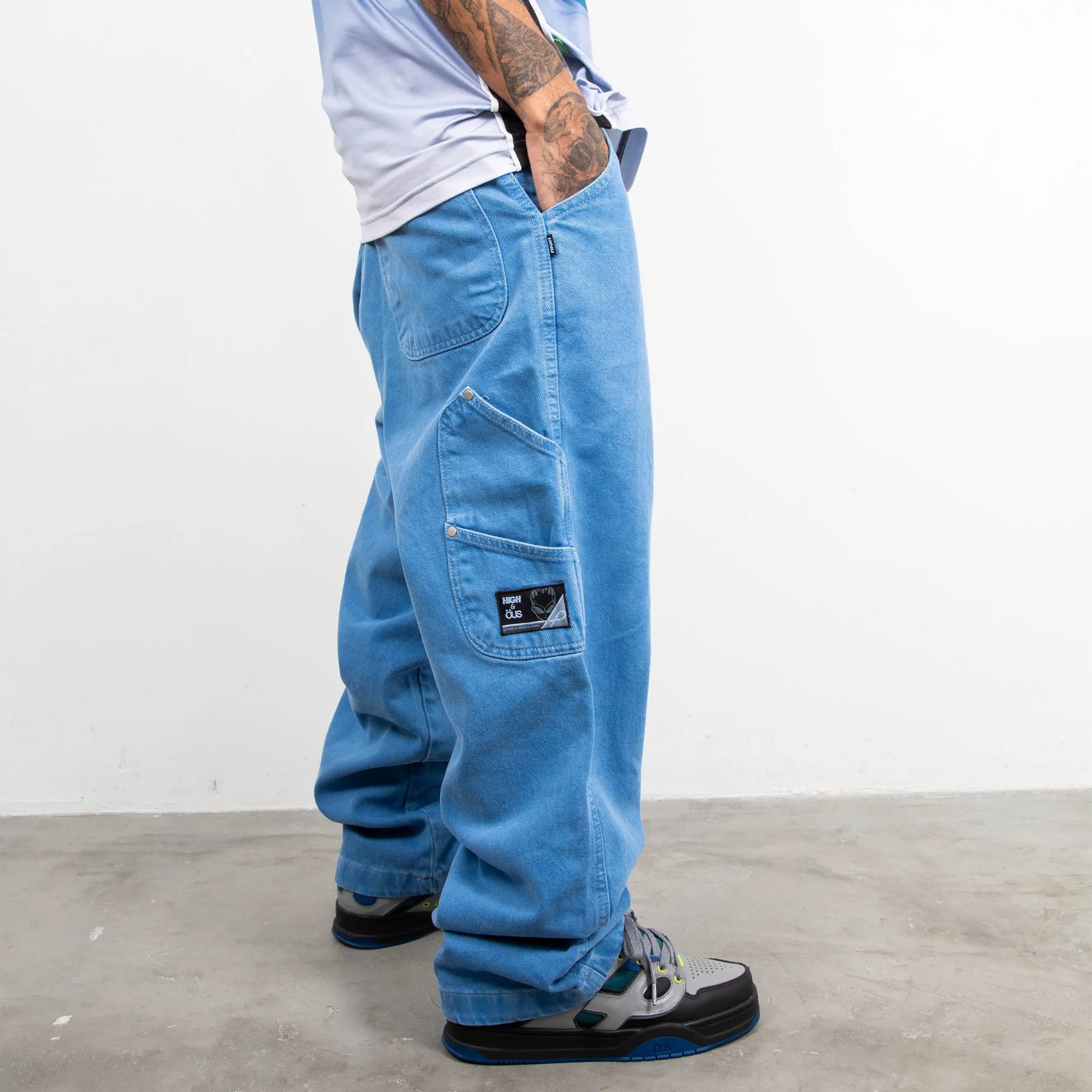 Calça High & ÖUS Stoned Blue